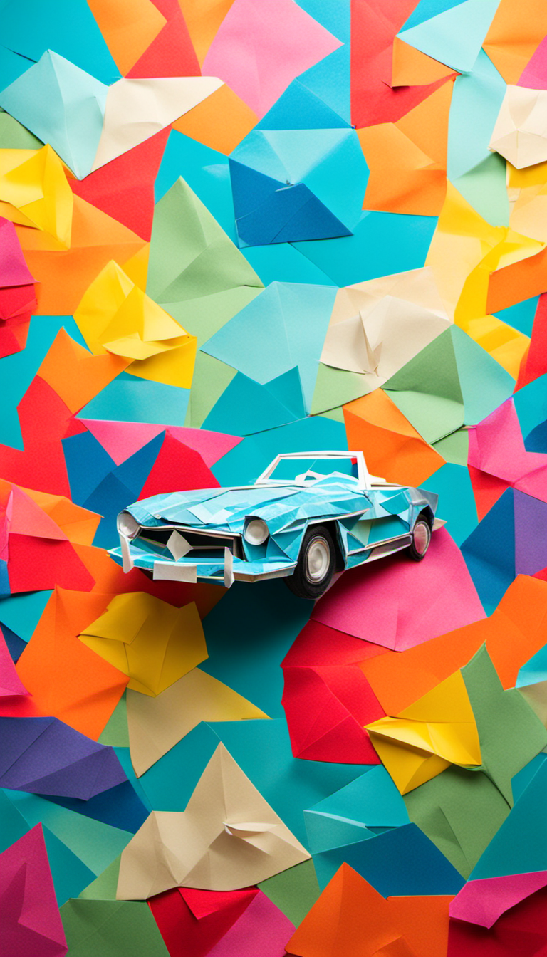 Car style image Origami